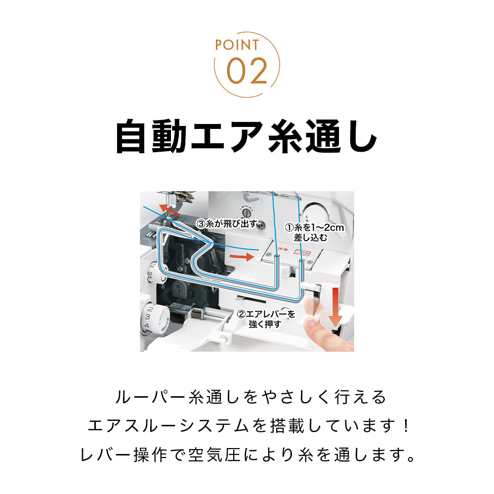 【カート追加で特別割引】babylock ベビーロック 3本糸ロックミシン 糸取物語 BL22EXS