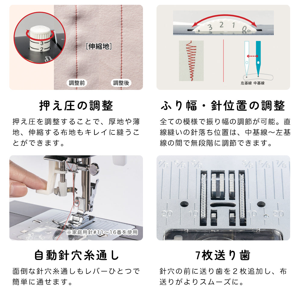 【スーパーセール】JUKI ジューキ 電動ミシン HZL-40DXm