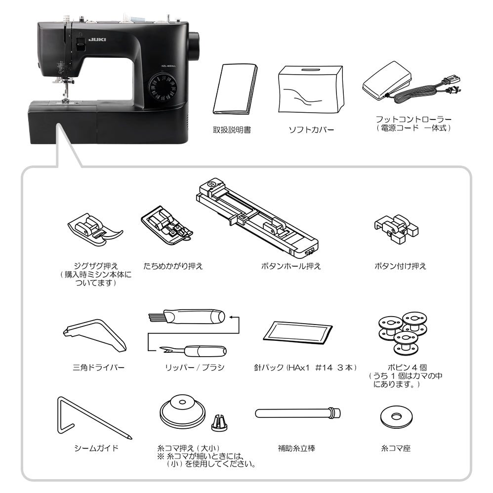 【スーパーセール】JUKI ジューキ 電動ミシン HZL-40DXm