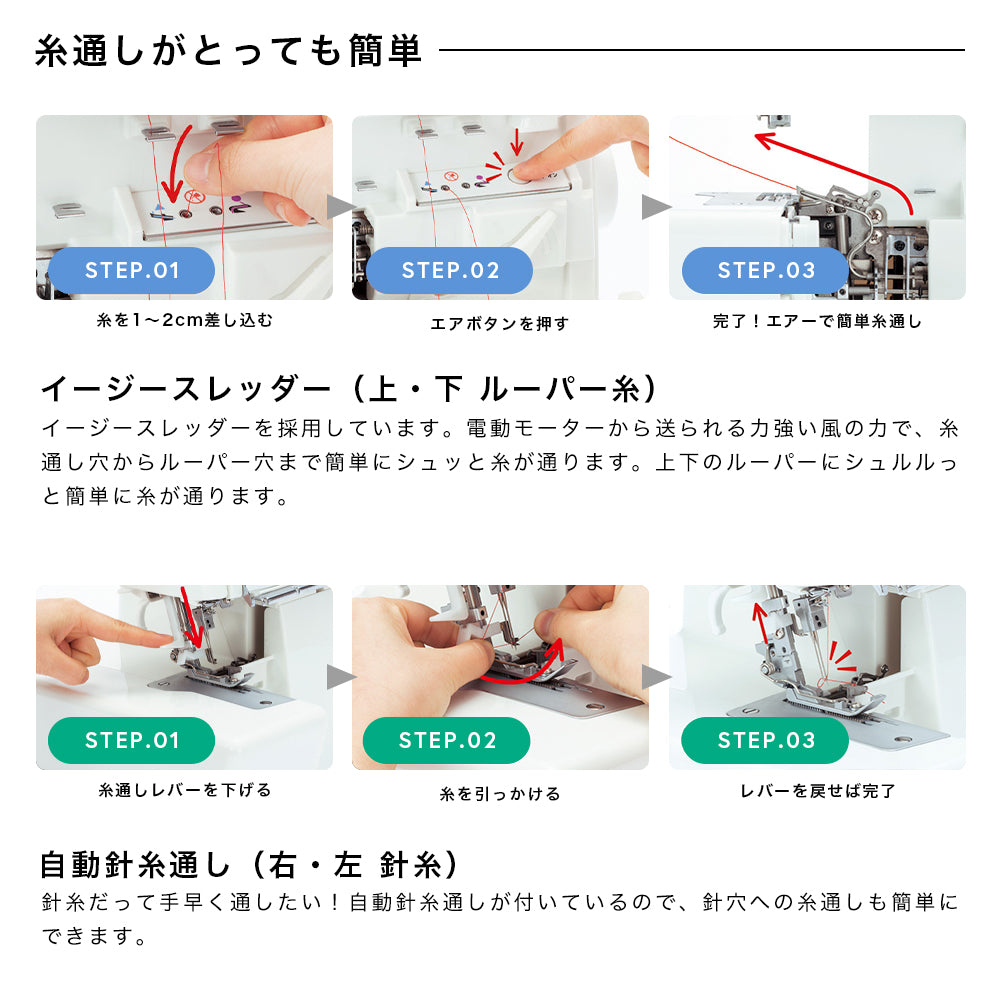JUKI ジューキ 4本糸ロックミシン MO-2800