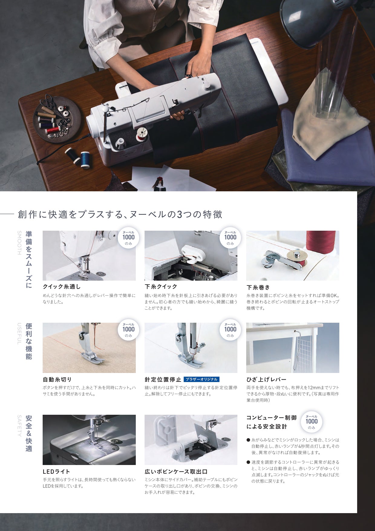 brother ブラザー 職業用ミシン Nouvelle ヌーベル 800 TAT7201