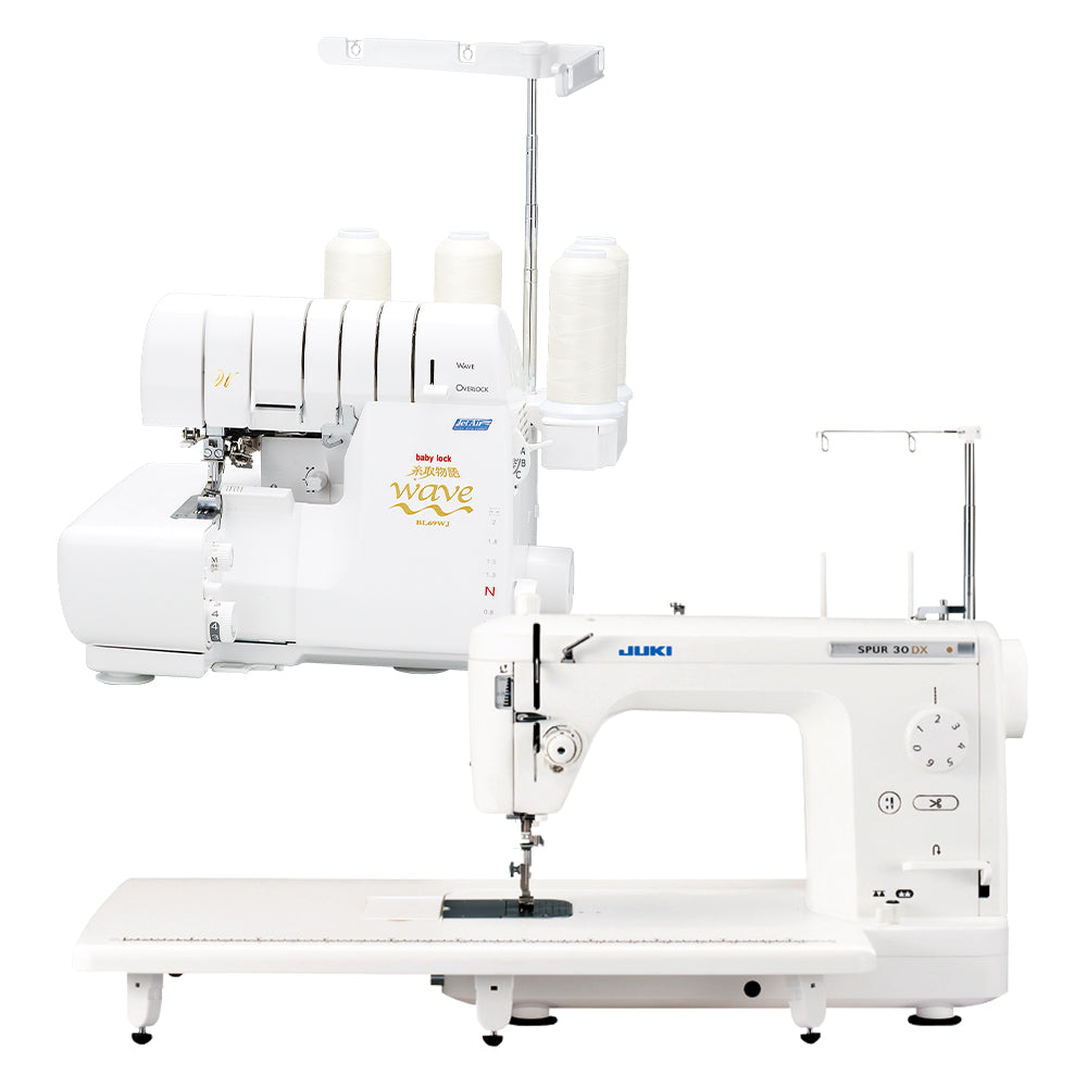 【セット販売】JUKI ジューキ 職業用ミシン + babylock ベビーロック 2本針4本糸ロックミシン