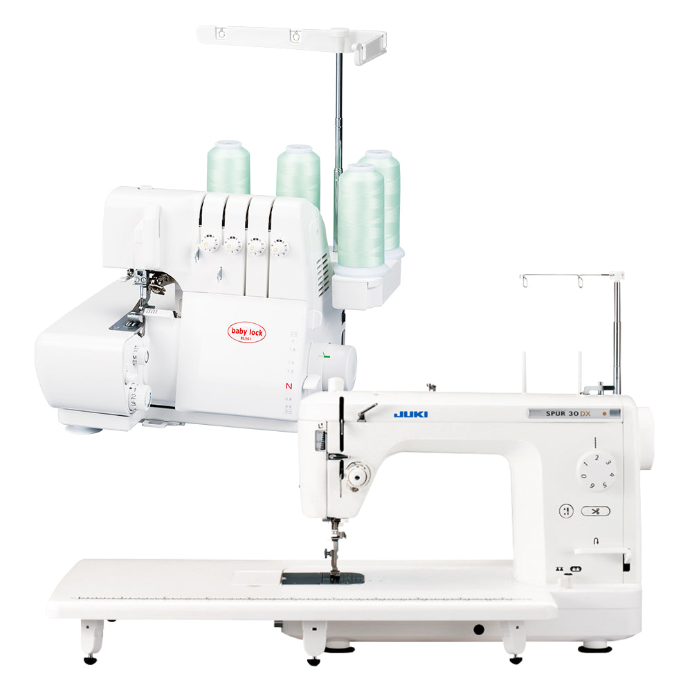 【セット販売】JUKI ジューキ 職業用ミシン + babylock ベビーロック 2本針4本糸ロックミシン