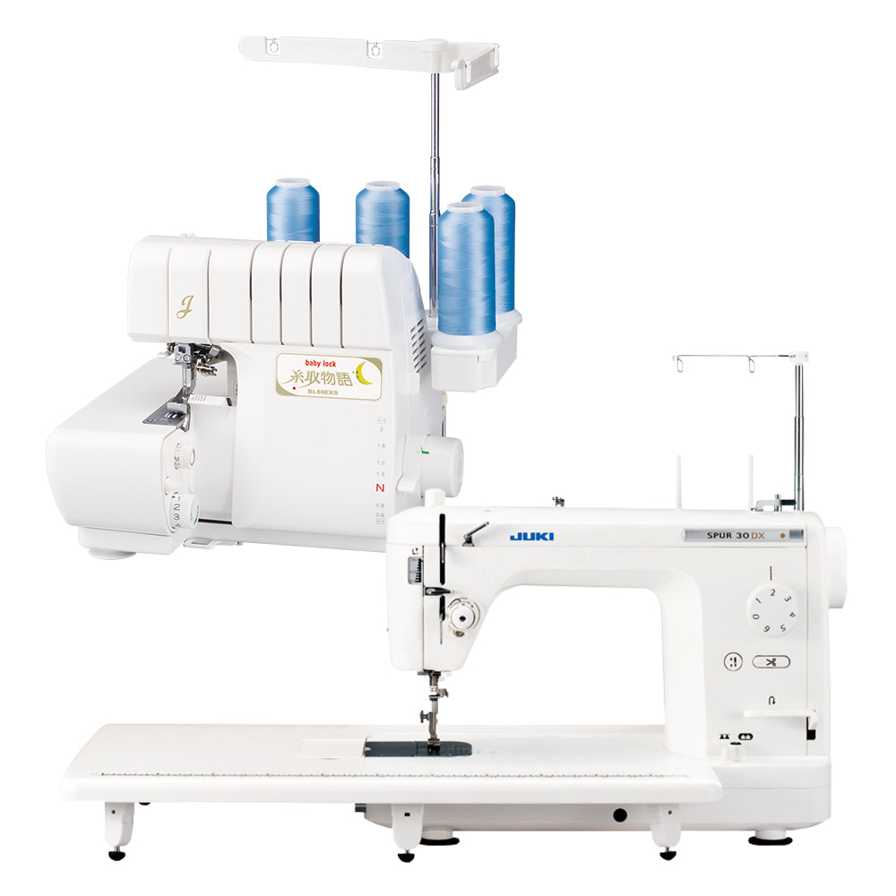 【セット販売】JUKI ジューキ 職業用ミシン + babylock ベビーロック 2本針4本糸ロックミシン