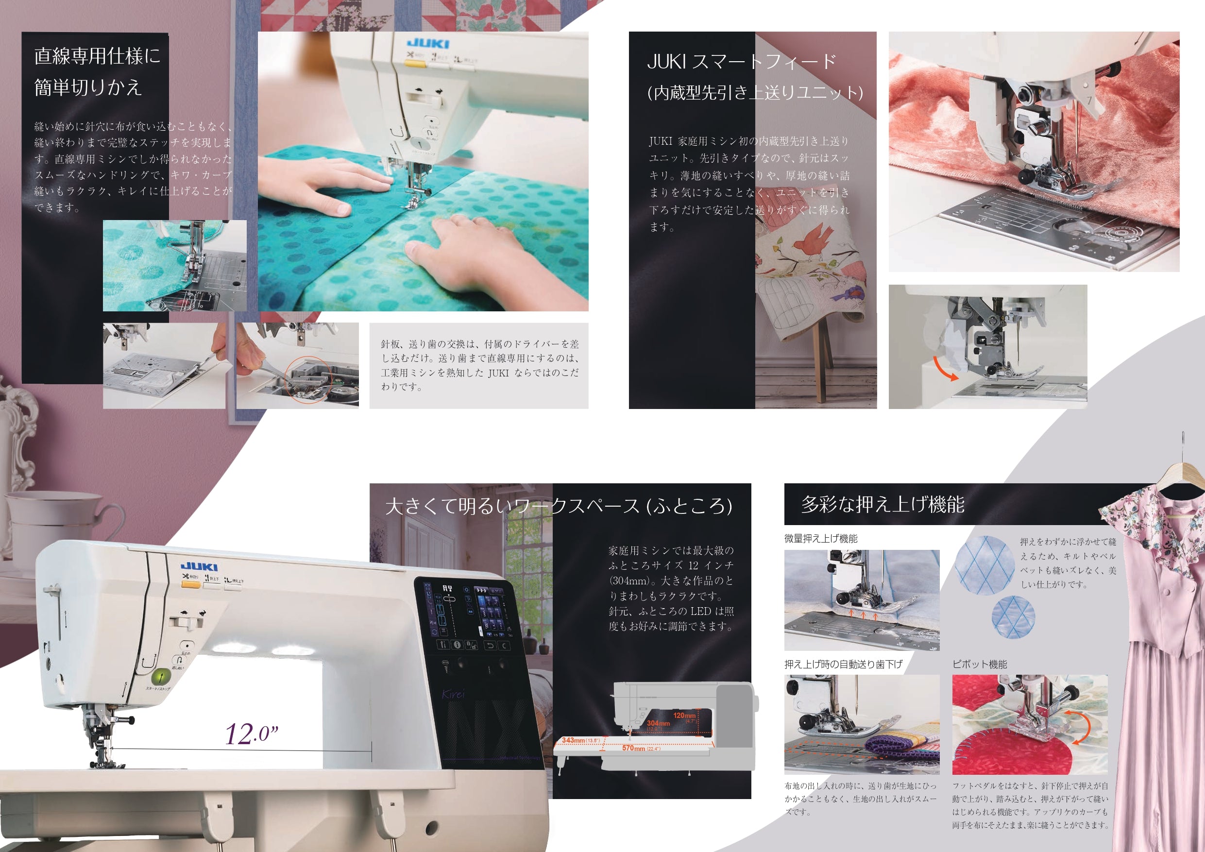 JUKI ジューキ コンピューターミシン Kirei HZL-NX7