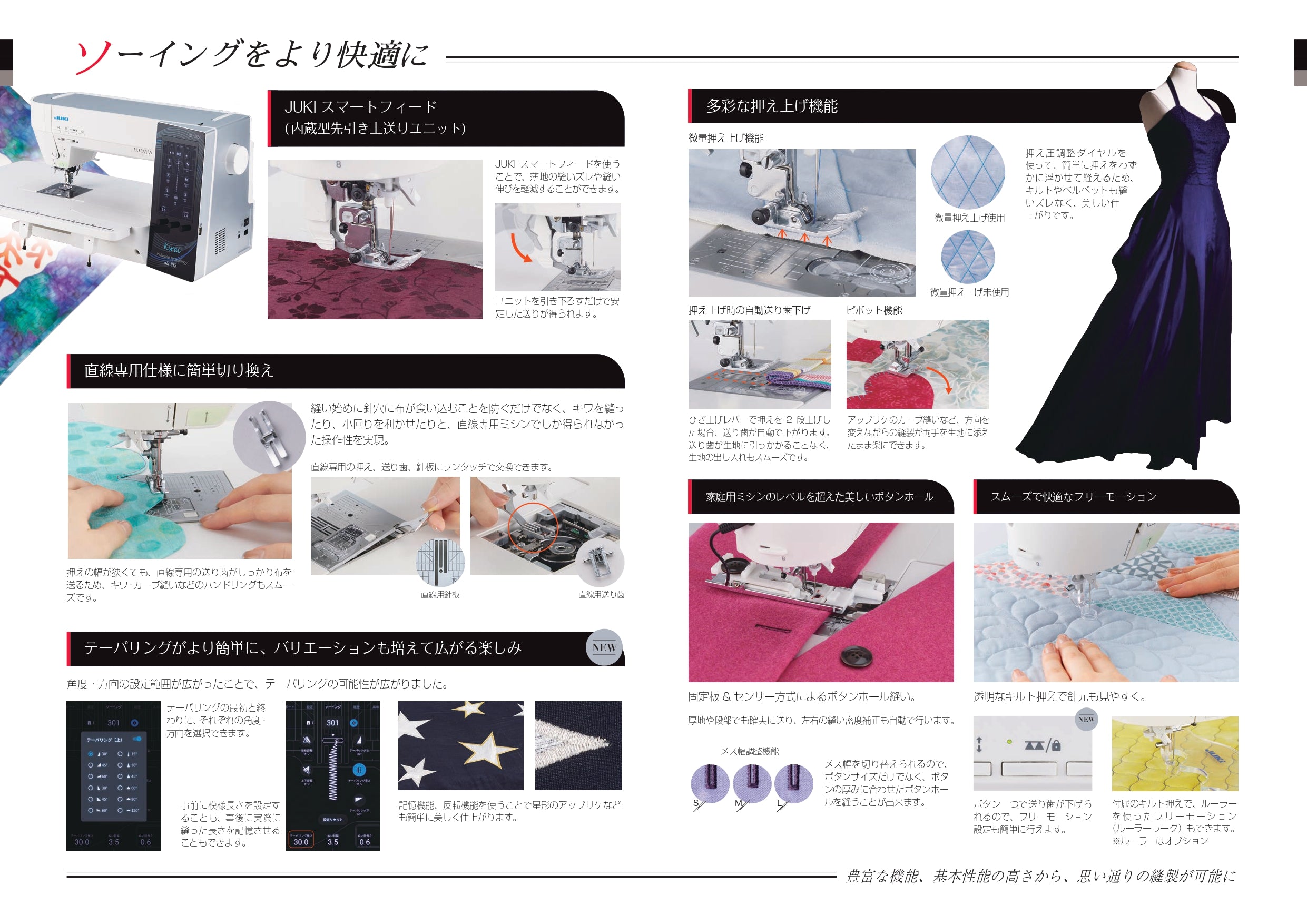 JUKI ジューキ コンピューターミシン Kirei HZL-UX8