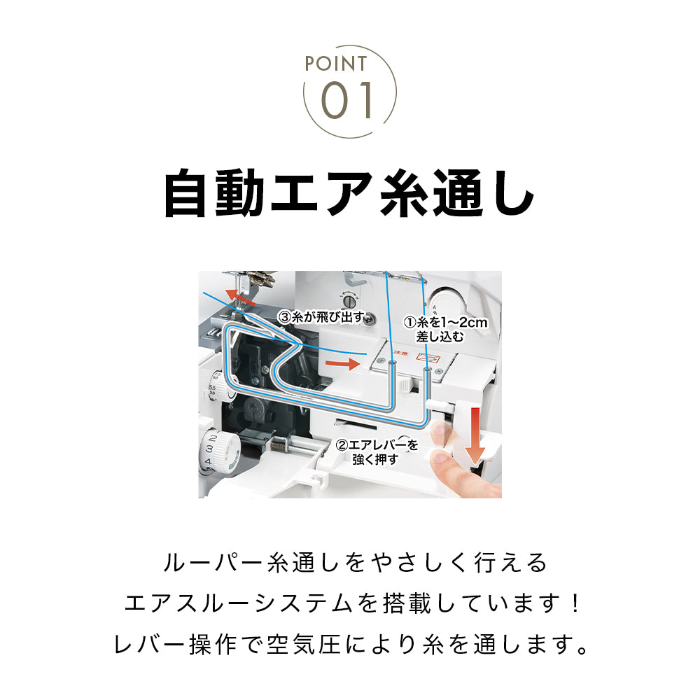 Babylock 4-thread lockstitch machine Kinuhito BL501