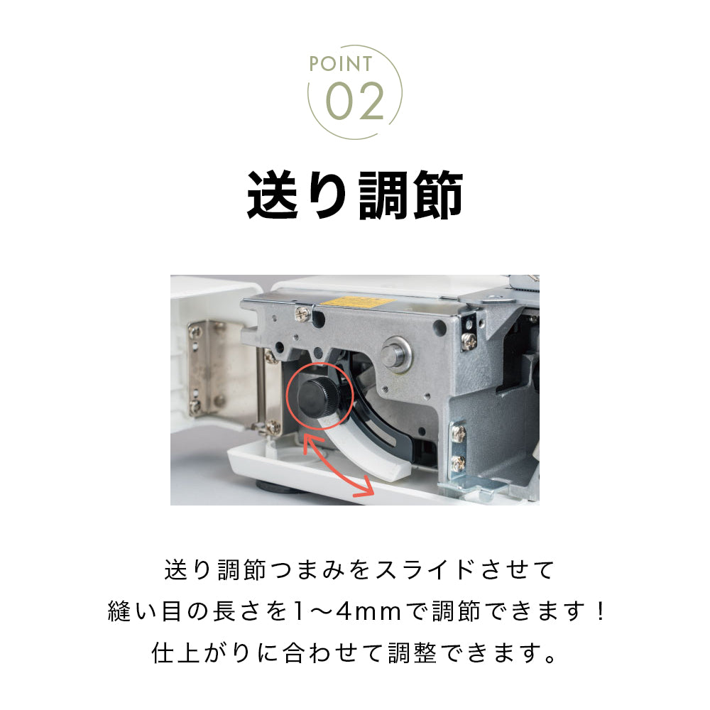 JUKI ジューキ 2本糸ロックミシン MO-522N