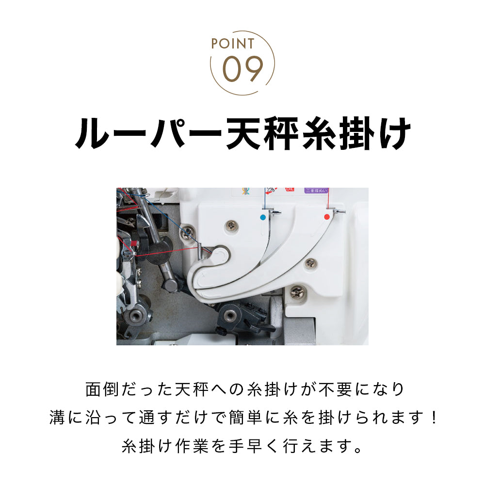 JUKI MO-345DCN Overlock Sewing Machine with Cover Stitch