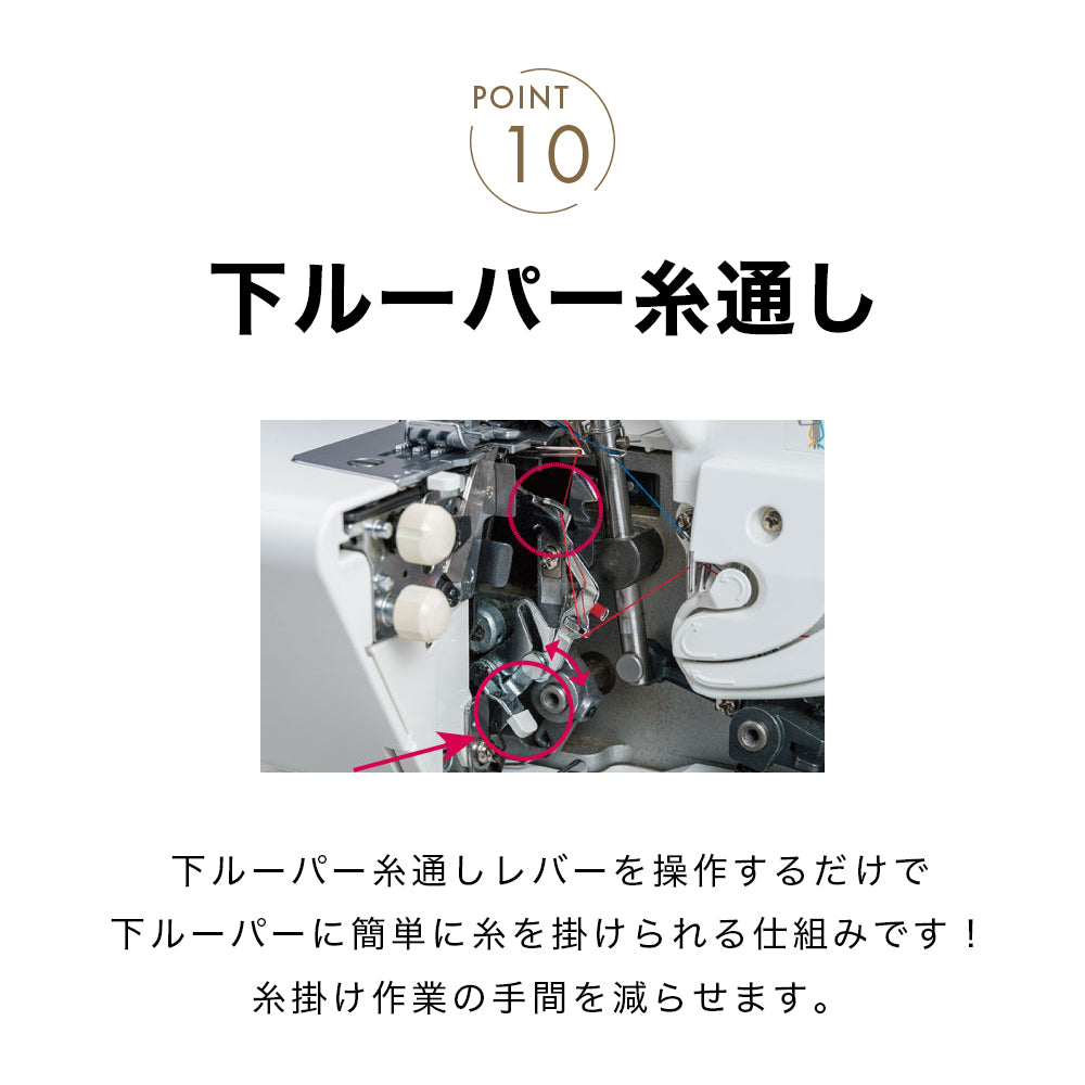 JUKI ジューキ 2・3・4・5本糸ロックミシン/カバーステッチミシン MO