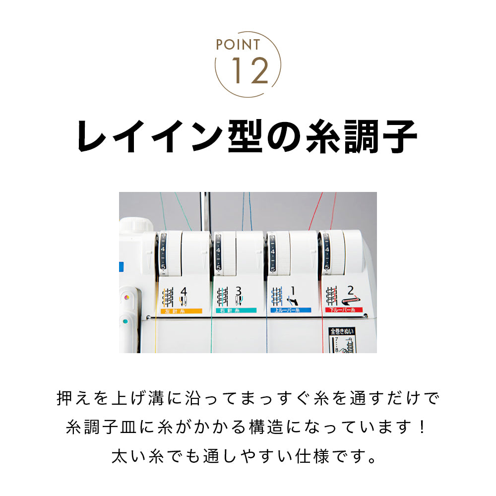 JUKI MO-345DCN Overlock Sewing Machine with Cover Stitch