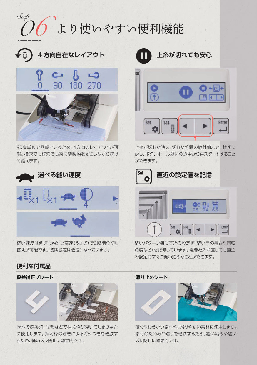 JUKI 職業用ミシン専用コンピューター式ボタンホーラー EB-1