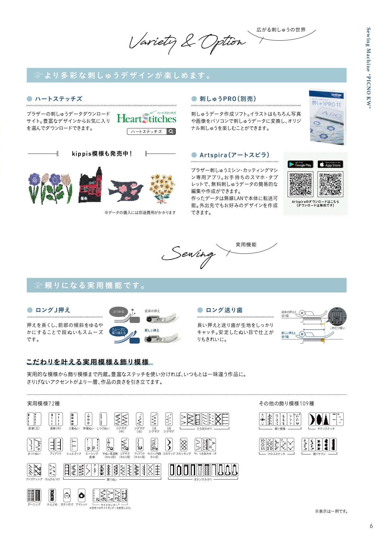 Brother Computer Sewing Machine with Embroidery Function PICNO KW EMP0801