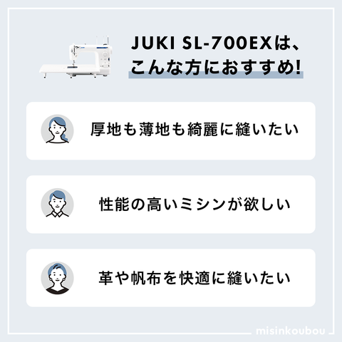 JUKI ジューキ 職業用ミシン HY-SPEC ハイスペック SL-700EX