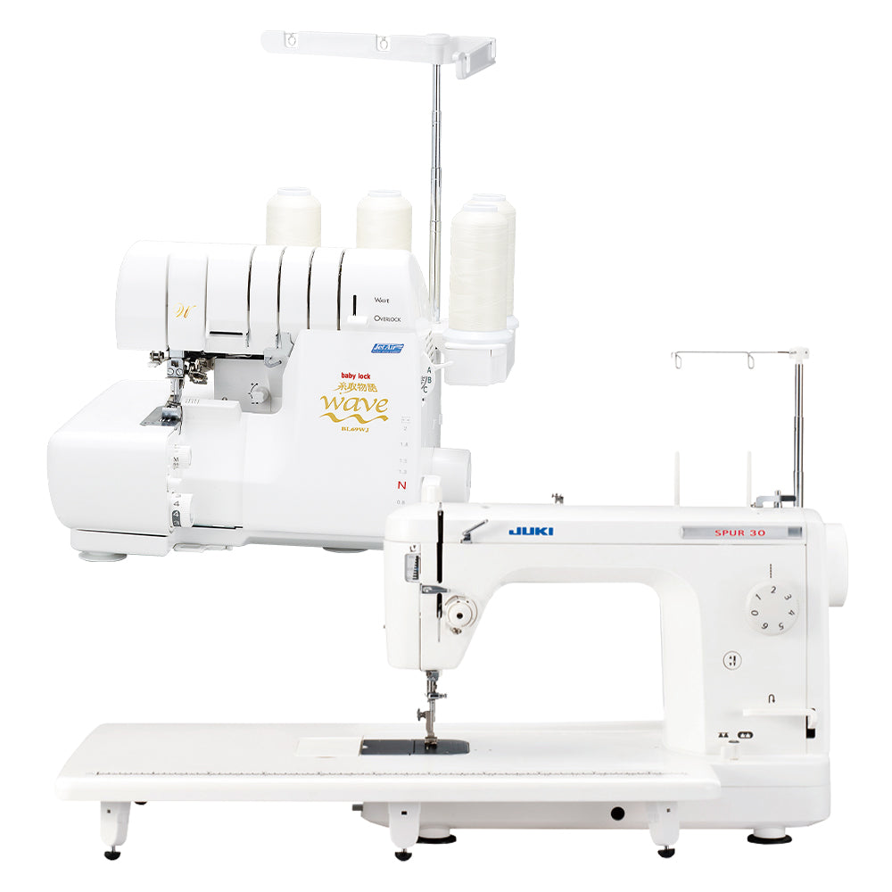 【セット販売】JUKI ジューキ 職業用ミシン + babylock ベビーロック 2本針4本糸ロックミシン
