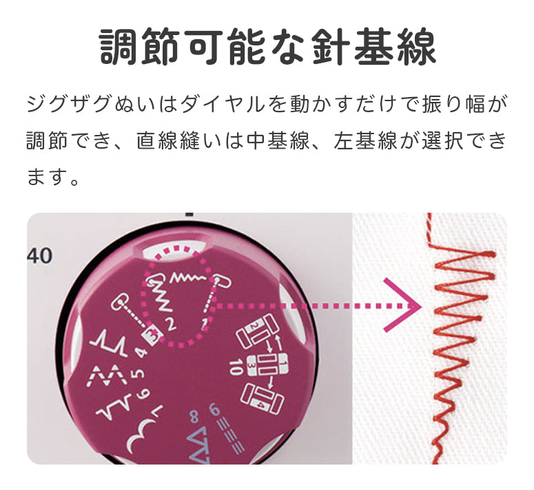 JUKI ジューキ 電子ミシン HZL-40N 初心者 コンパクト おすすめ